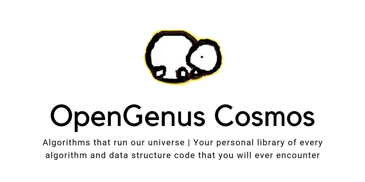 OpenGenus/cosmos