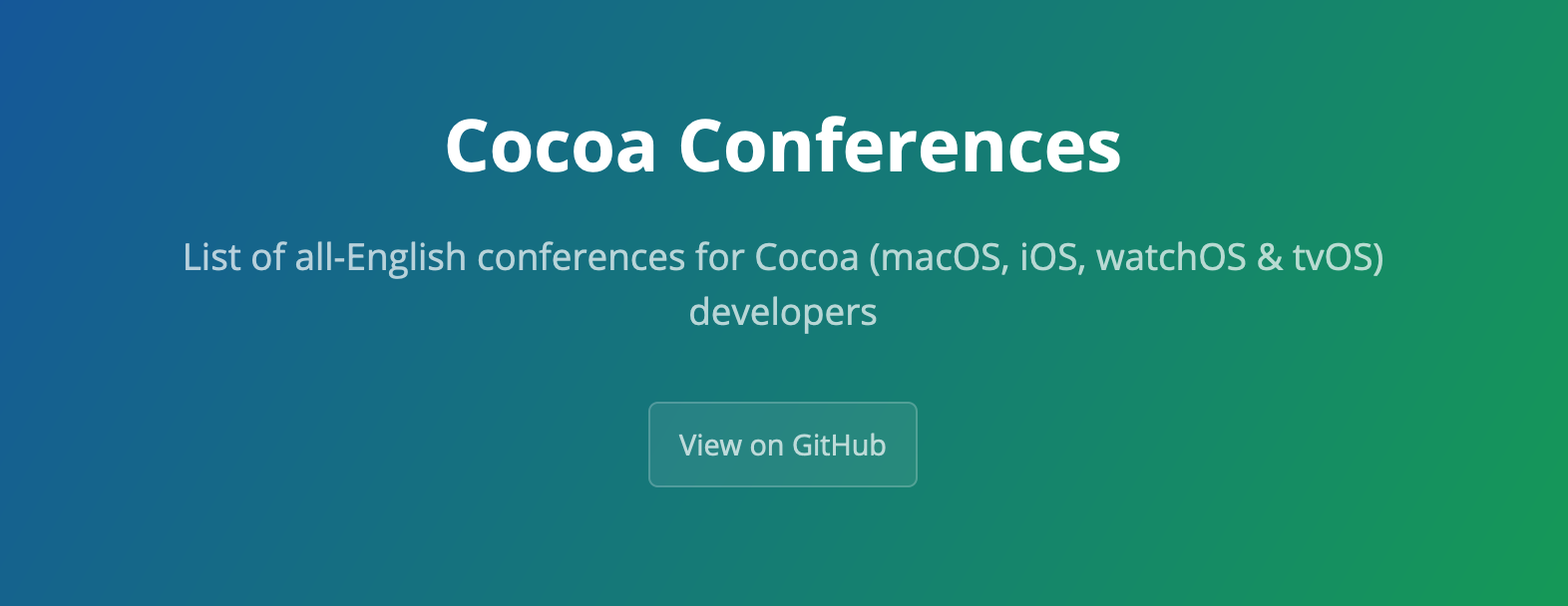 Lascorbe/CocoaConferences