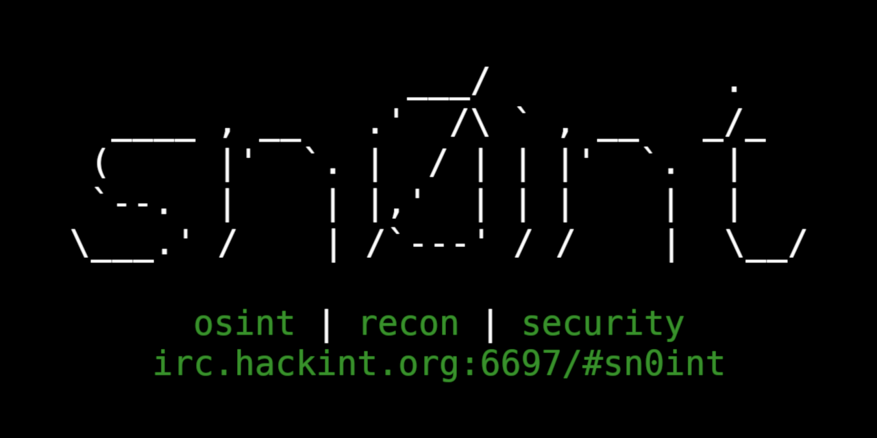kpcyrd/sn0int