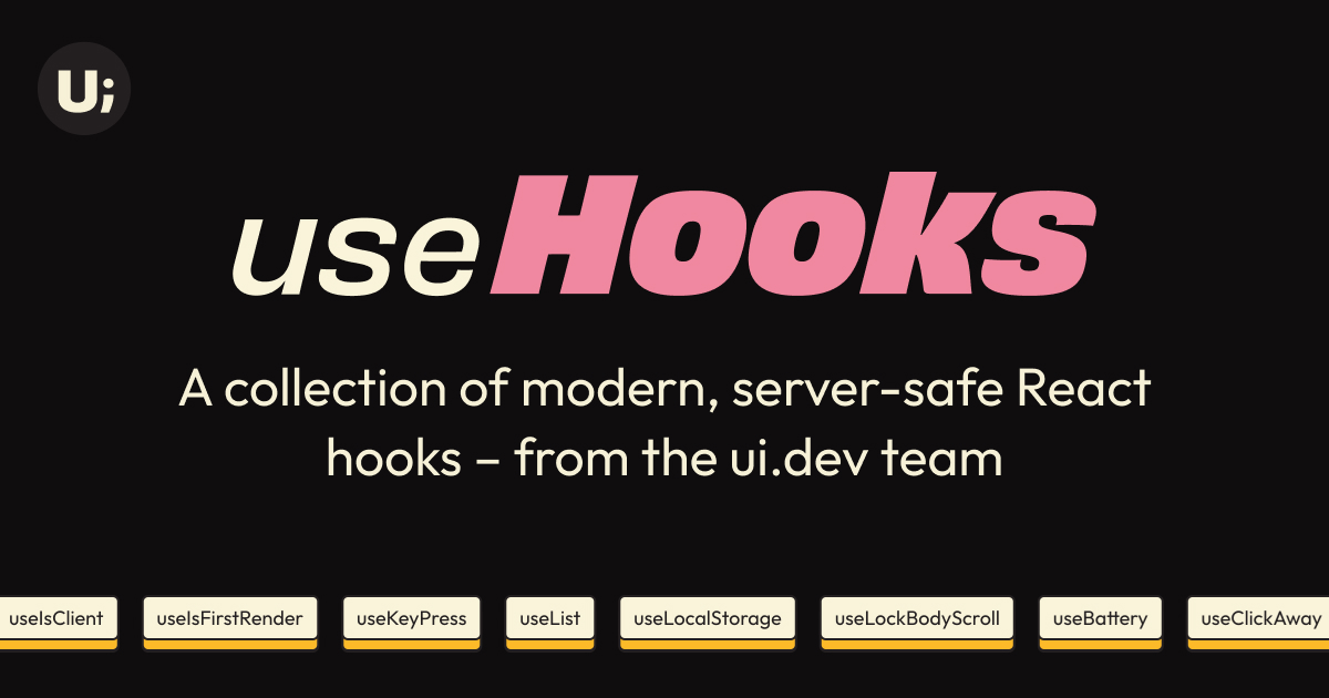 uidotdev/usehooks