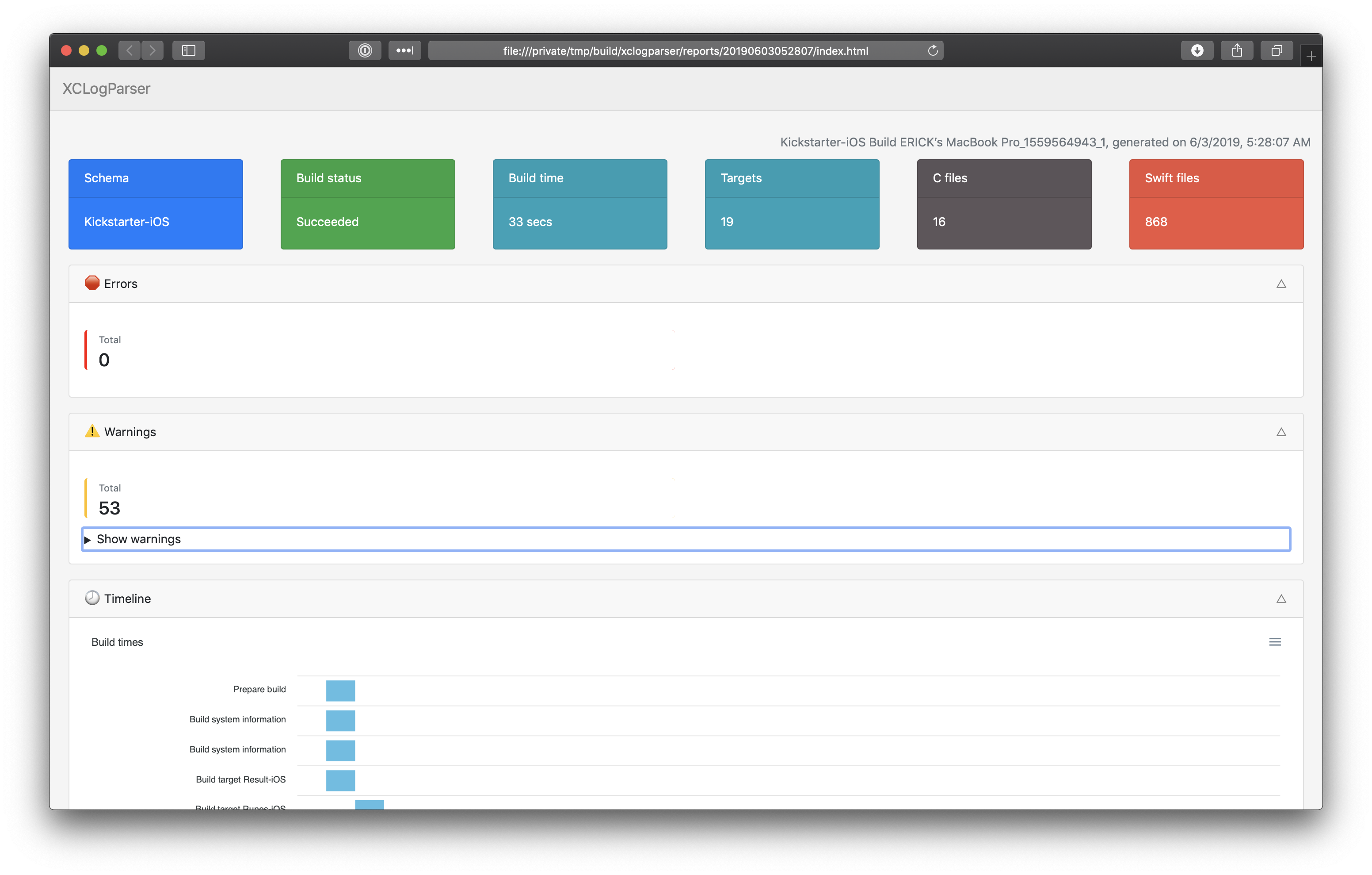 MobileNativeFoundation/XCLogParser