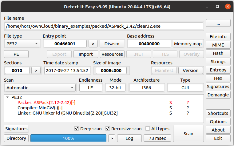 horsicq/Detect-It-Easy