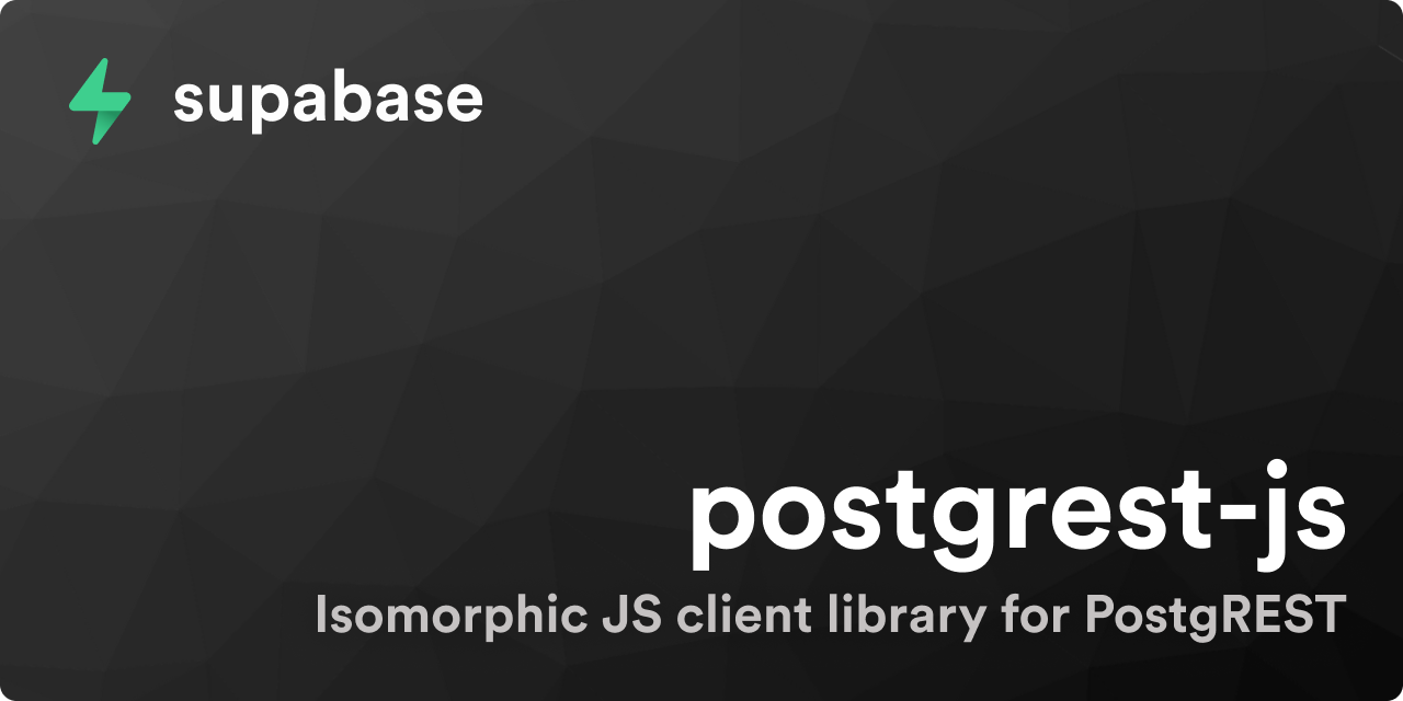 supabase/postgrest-js