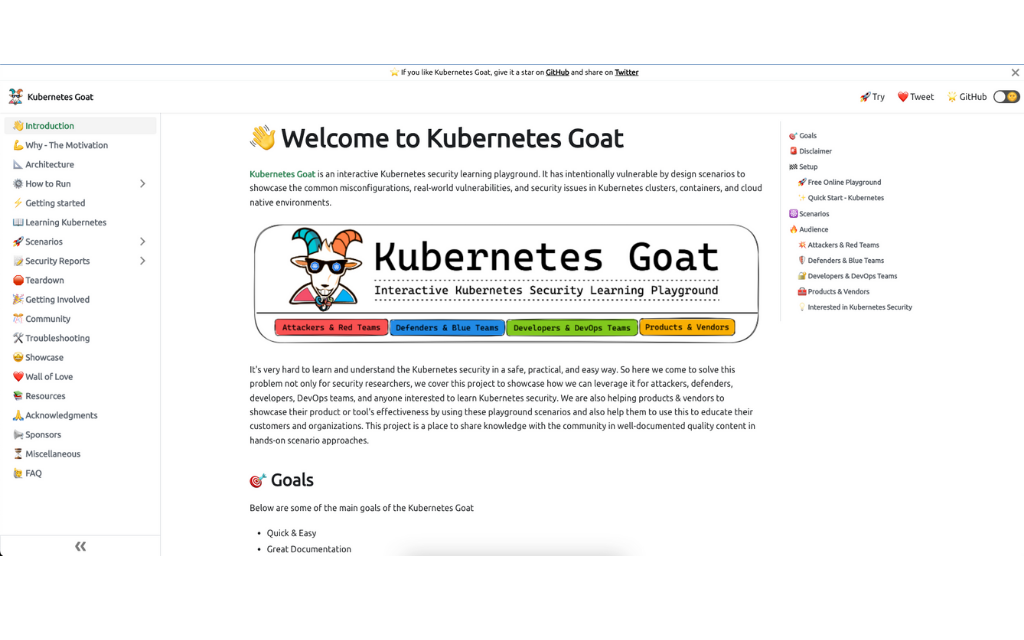 madhuakula/kubernetes-goat