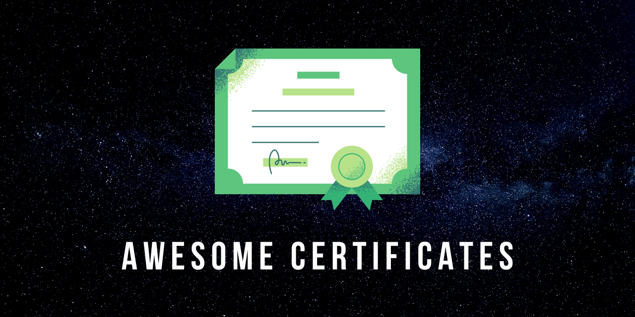 PanXProject/awesome-certificates