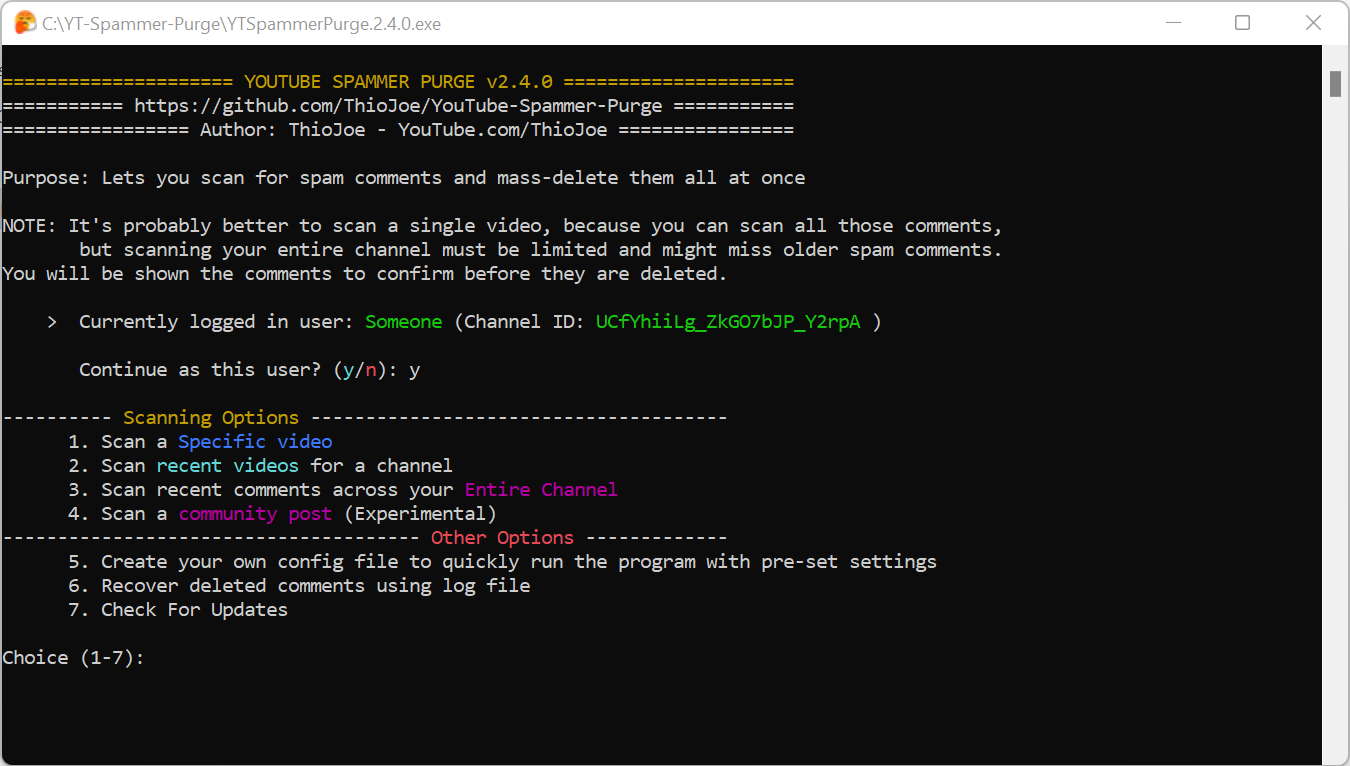 ThioJoe/YT-Spammer-Purge
