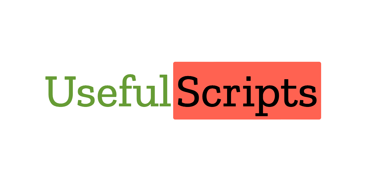 oldratlee/useful-scripts